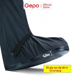 Ủng Đi Mưa Giày Đi Mưa Bọc Giày Trời Mưa Cổ Cao Với Chất Liệu Nhựa PVC 2 Lớp