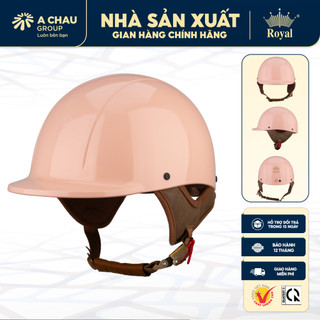 Mũ bảo hiểm xe máy 1/2 Royal M88 lưỡi trai thời trang 2 size M L cho nam nữ chính hãng, BH 12T