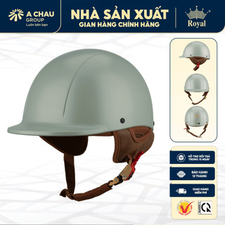 Mũ bảo hiểm xe máy 1/2 Royal M88 lưỡi trai thời trang 2 size M L cho nam nữ chính hãng, BH 12T