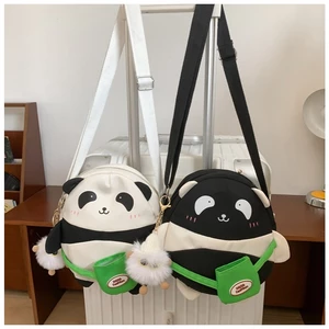Túi đeo chéo vải canvas Panda dễ thương túi đựng điện thoại đi học đi chơi MUN STORE TDA10