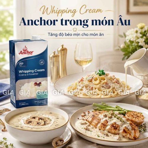 Whipping cream Anchor hộp 1L