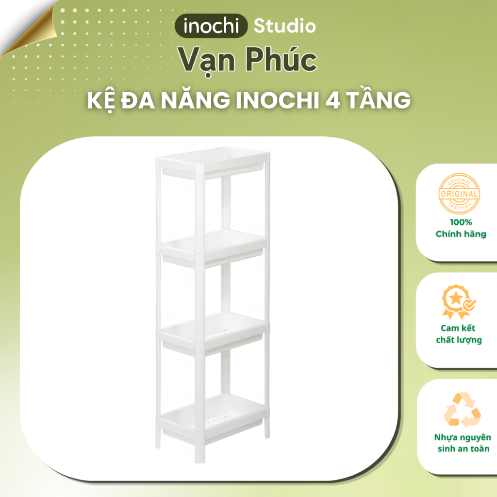 Kệ đa năng 2 3 4 tầng Tokyo đựng sách, mỹ phẩm, kệ nhà tắm, kệ bếp, kệ gia vị, khay có lỗ thoát nước