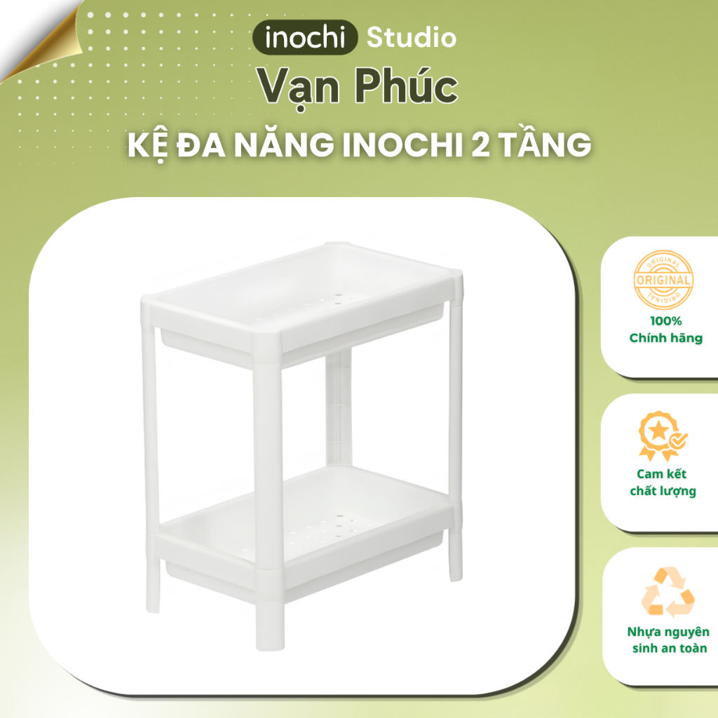 Kệ đa năng 2 3 4 tầng Tokyo đựng sách, mỹ phẩm, kệ nhà tắm, kệ bếp, kệ gia vị, khay có lỗ thoát nước