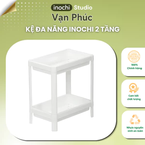 Kệ đa năng 2 tầng inochi đựng sách, mỹ phẩm, kệ nhà tắm, kệ bếp, kệ gia vị, khay có lỗ thoát nước