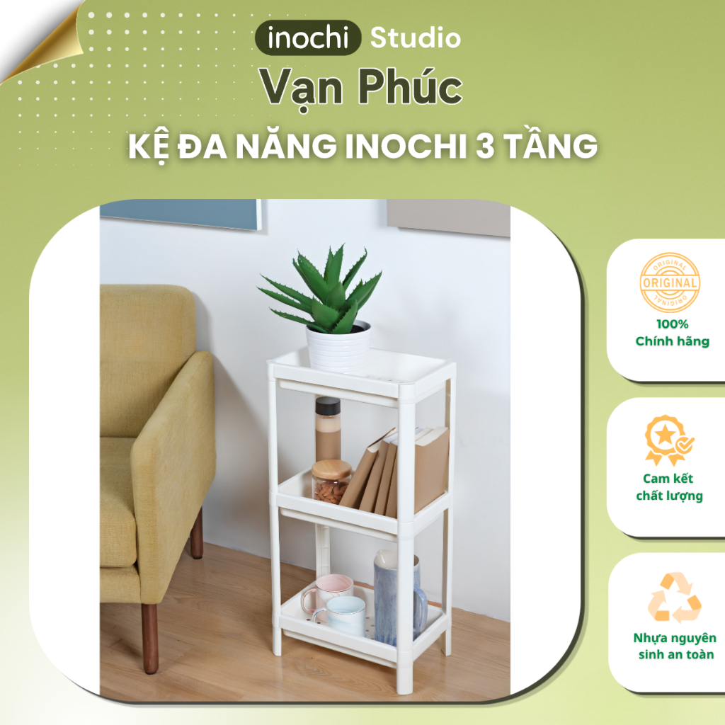Kệ đa năng 2 3 4 tầng Tokyo đựng sách, mỹ phẩm, kệ nhà tắm, kệ bếp, kệ gia vị, khay có lỗ thoát nước
