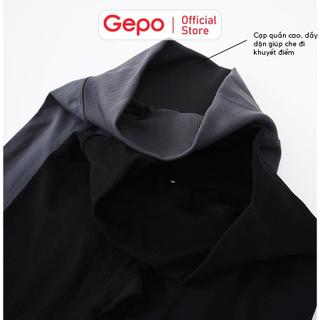 GEPO Quần dài tập gym nữ chất liệu dệt kim cạp cao nâng mông tôn dáng GP109