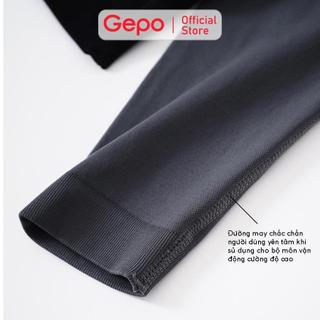 GEPO Quần dài tập gym nữ chất liệu dệt kim cạp cao nâng mông tôn dáng GP109