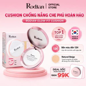 Cushion Chống Nắng Rodian Glow Fit SPF50+ 12g - Phấn Nước Che Phủ Hoàn Hảo Bền Màu Đến 12H