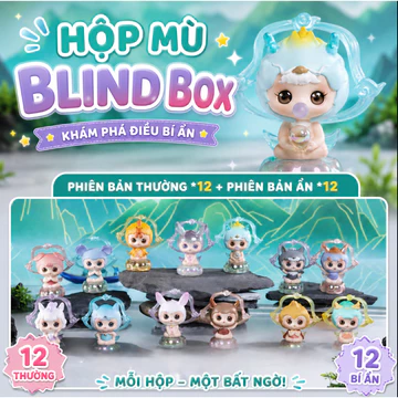 Hộp Mù Blind Box Thiên Thần Bí Ẩn - Figure Mini Sưu Tầm Dễ Thương, Đồ Chơi Decor Bàn Học, Quà Tặng Blind Box