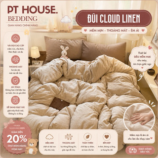 [MỞ BÁN] Set 4 Món Chăn Ga Gối Đũi Mây Cloud Linen Màu Pastel Mix Đơn Sắc - Set Chăn Ga Decor Phòng Ngủ Vintage Hàn Quốc