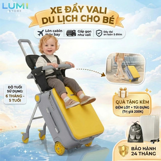 Vali Kéo Kiêm Xe Đẩy Cho Bé có thể tách rời chịu lực tới 70kg – Vali Du Lịch Kiêm Xe Đẩy 2 Trong 1 Siêu Tiện Ích