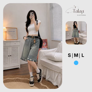 Quần Jean Ngố Form Rộng Qua Đầu Gối Phóng Khoáng Và Dễ Phối Đồ Talaa Clothing TL020
