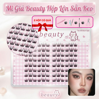 Mi giả sẵn keo dung lượng lớn giữ cong bền lâu, tự nhiên và dài rủ tạo nên hàng mi tự nhiên như thật Không Cần Tẩy