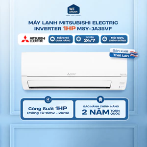 Máy Lạnh Mitsubishi Electric Inverter 1.5 HP MSY-JA35VF | Lọc Không Khí | Hàng Chính Hãng