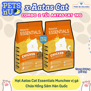 [CHÍNH HÃNG-DATE XA 2028] [TẶNG CÁT] Hạt mèo Aatas Munchee chính hãng Singapore - 1kg