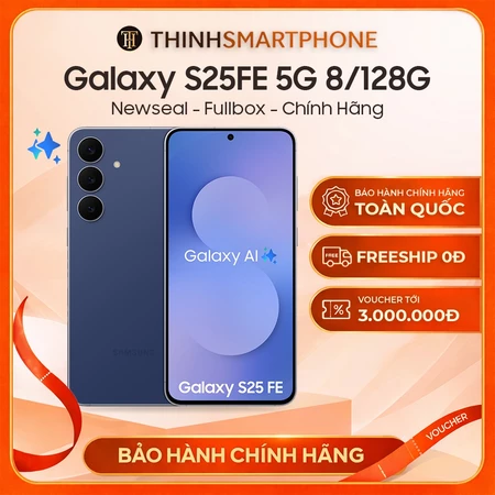 [Newseal] Điện thoại Samsung Galaxy S25 FE 5G 8/128GB New Nguyên Seal - Bảo Hành Chính Hãng Tại Samsung Việt Nam