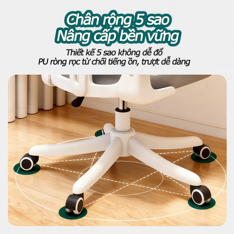IB Ghế Văn Phòng Có Tựa Đầu Và Tay Vịn Điều Chỉnh Ghế Máy Tính Ngồi Làm Việc Thoải Mái Tiện Dụng | BigBuy360 - bigbuy360.vn