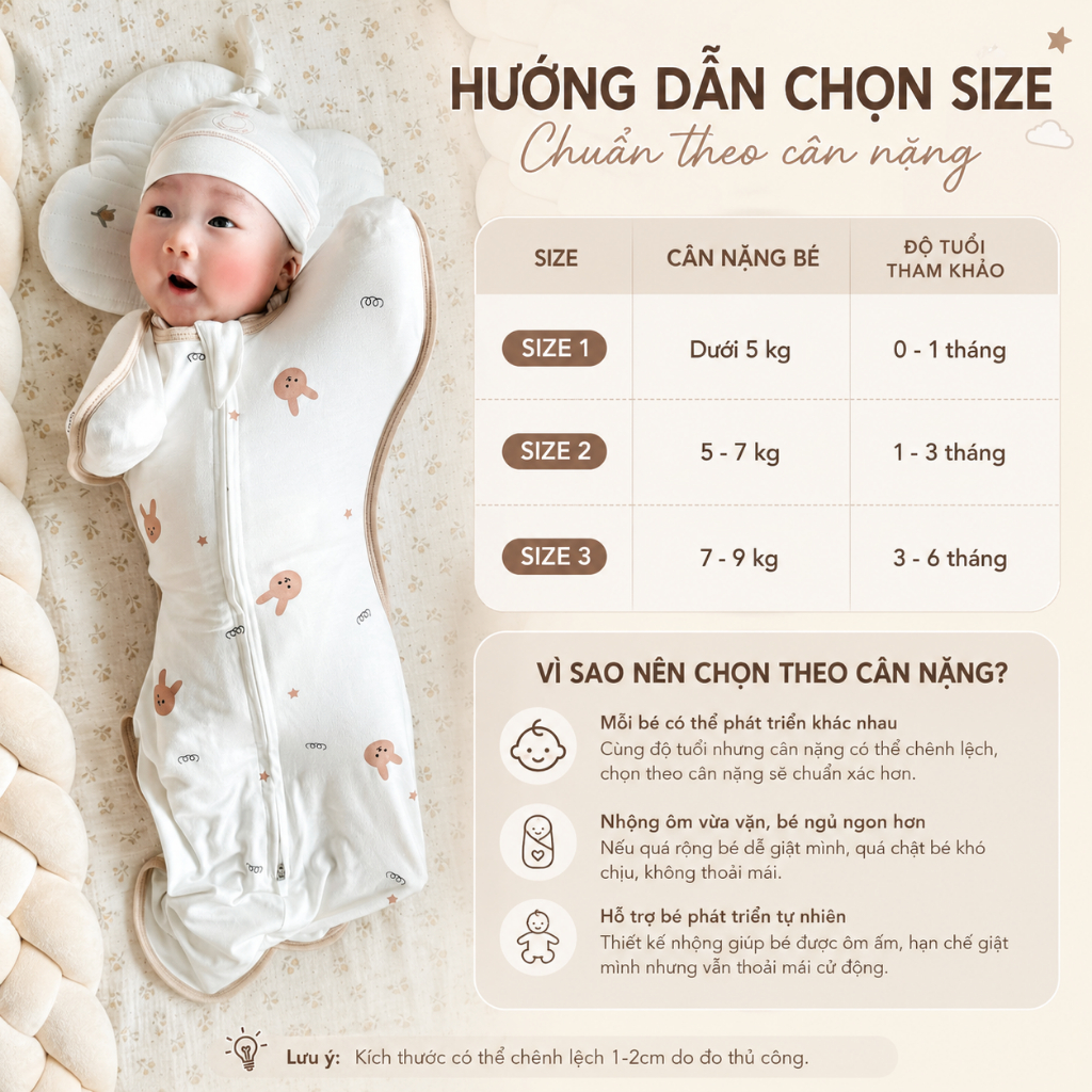 Nhộng Chũn Cho Bé Ngủ Ngon Unbee Mẫu Mới 2024 Hàng Thiết Kế Cao Cấp Chất Cotton, Bozip Hàn Mềm Mại Co Giãn Đàn Hồi