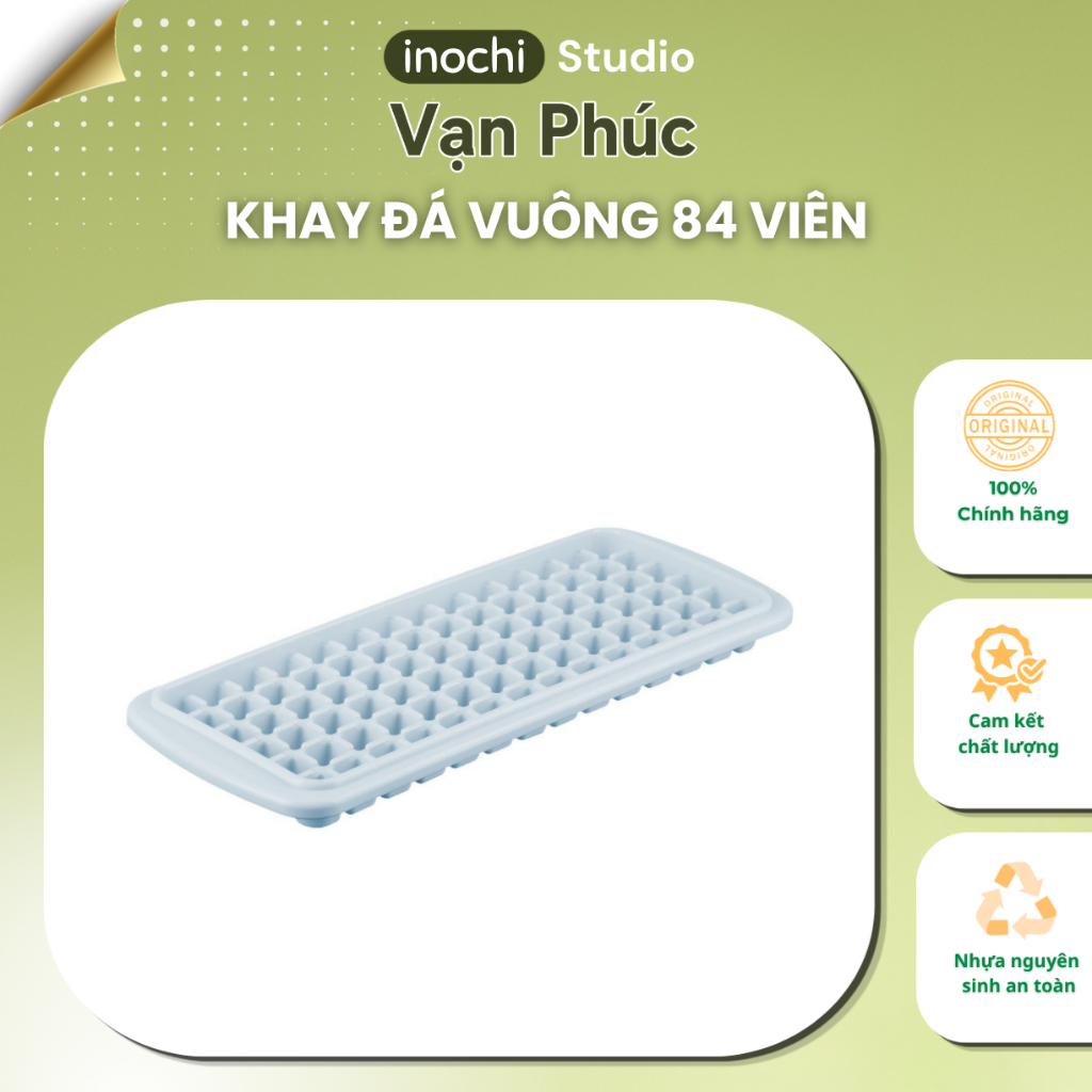 Khay làm đá Kari Inochi 5, 10, 12, 21, 84 Viên. Không giòn gãy, bền đẹp hiện đại, nắp đậy tiện lợi inochi store hcm