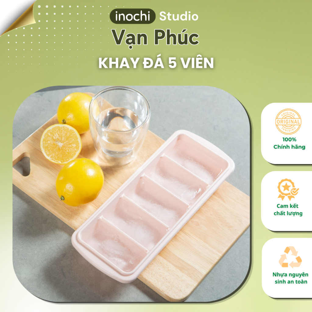 Khay làm đá Kari Inochi 5, 10, 12, 21, 84 Viên. Không giòn gãy, bền đẹp hiện đại, nắp đậy tiện lợi inochi store hcm