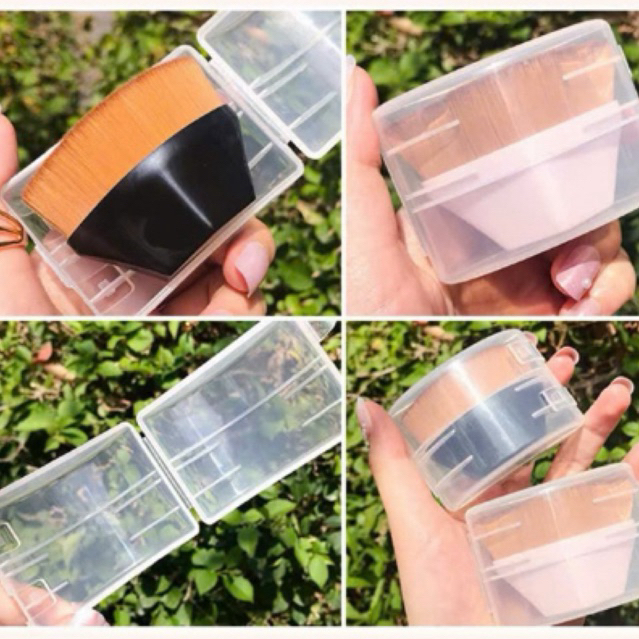 Cọ Trang Điểm Đánh Kem Nền Đầu Bằng Hình Lục Giác Cao Cấp - Cọ Nền Lông Mềm Mịn Không Ăn Phấn ( Tặng Kèm Hộp )