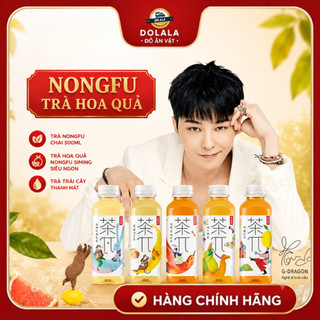 Trà hoa quả Nongfu chai 500ml, trà trái cây NONGFU 1 thùng 15 chai (có mix vị)