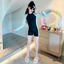 Bộ Đồ Bơi Chống Nắng Bé Gái Liền Thân Tay Dài Co Giãn Tốt Đồ Bơi Đi Biển cho bé