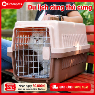 Hộp vận chuyển chuyên dụng cho chó và mèo,  thích hợp cho du lịch, ký gửi và bệnh viện thú y