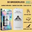 Kính cường lực 3D KK không viền đen - Không lẹm viền cho iPhone 11 12 13 14 15 16 17Promax