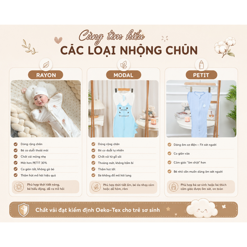 Nhộng Chũn Cho Bé Ngủ Ngon Unbee Mẫu Mới 2024 Hàng Thiết Kế Cao Cấp Chất Cotton, Bozip Hàn Mềm Mại Co Giãn Đàn Hồi