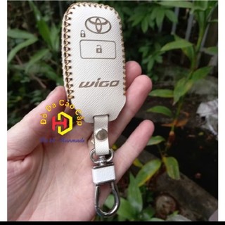 Bọc da chìa khóa xe Toyota Raize, Veloz, Avanza, ốp bọc bao da chìa khóa Raize, Veloz, Avanza