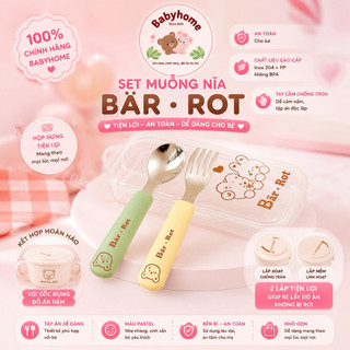 Set thìa dĩa Silicon BarRot cho bé tập ăn dặm
