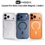 Ốp Lưng Trong Suốt Hoda Crystal Pro Glass Case IP17 ProMax/16 Pro -Mặt Lưng Kính 0.7mm Kháng Ố Vàng, Chống Sốc Quân Đội