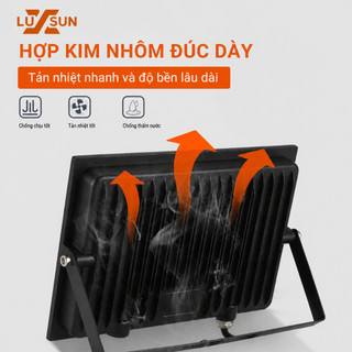 Đèn Pha LED LUXSUN 100W 150W 200W 300W 400W 500W IP66 Siêu Sáng Chống Nước Sân Vườn Sân Bóng Bảo Hành 12 Tháng