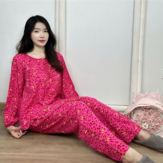 [S5- 2] Đồ Bộ Ngủ Vải Tole Lanh Tay dài quần dài, Tay Raglan, có nút kiểu Pijama