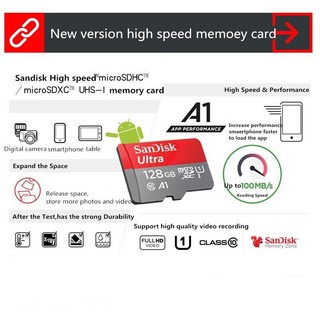 Thẻ nhớ MicroSDXC SanDisk 32GB / 64GB / 128GB / 256GB / 512GB  Ultra A1 C10 U1 UHS-I 150MB/s，Dùng Cho Camera CCTV