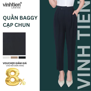 Quần Âu Nữ Cạp Chun Leica Studio, GTB 339, chất liệu vải mềm mịn thoáng mát đứng form.