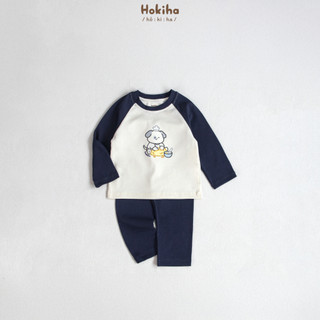 Bộ Quần Áo Dài Tay Raplang In Hình Cho Bé Trai Bé Gái Hokiha Vải Cotton Mềm Mịn, Thoáng mát Size Từ 8-17kg B129