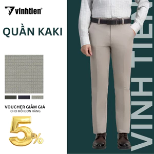 Quần Kaki Trung Niên 0ly Classic Vải Cotton Vĩnh Tiến 595 - Nhiều Màu