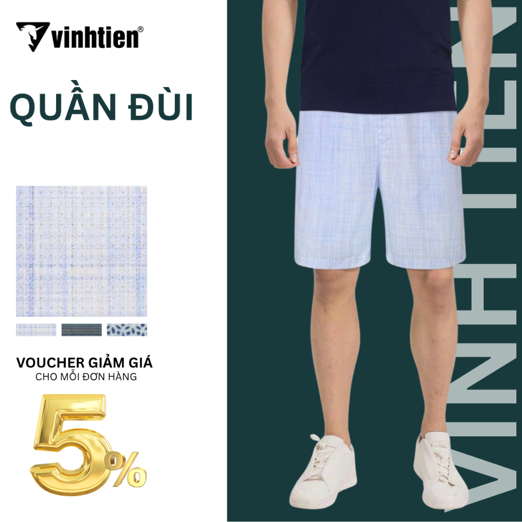 Quần Đùi Nam Vải Sợi Tre Vĩnh Tiến 159 - Nhiều Màu