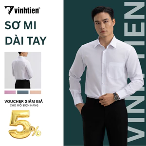Áo Sơ Mi Nam Công Sở 4796 Trắng Form Regular Vĩnh Tiến
