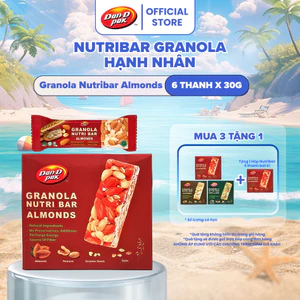 Hộp 6 Thanh Granola Hạnh Nhân Dan D Pak I Granola Nutri Bar I 6 x 30g