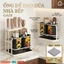 Kệ Để Dao Đũa Nhà Bếp Hoạ Tiết Cổ Điển Sang Trọng, Kệ Để Dao Đũa Chất Liệu ABS+Carbon cao cấp cứng cáp bền bỉ treo tường