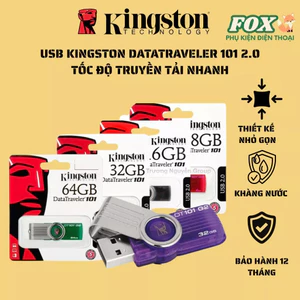 USB Kingston DT101 2GB 4GB 8GB 16GB 32GB 64GB 128GB Ổ Đĩa Flash Có Thể Sử Dụng Cho Máy Tính NotoBook