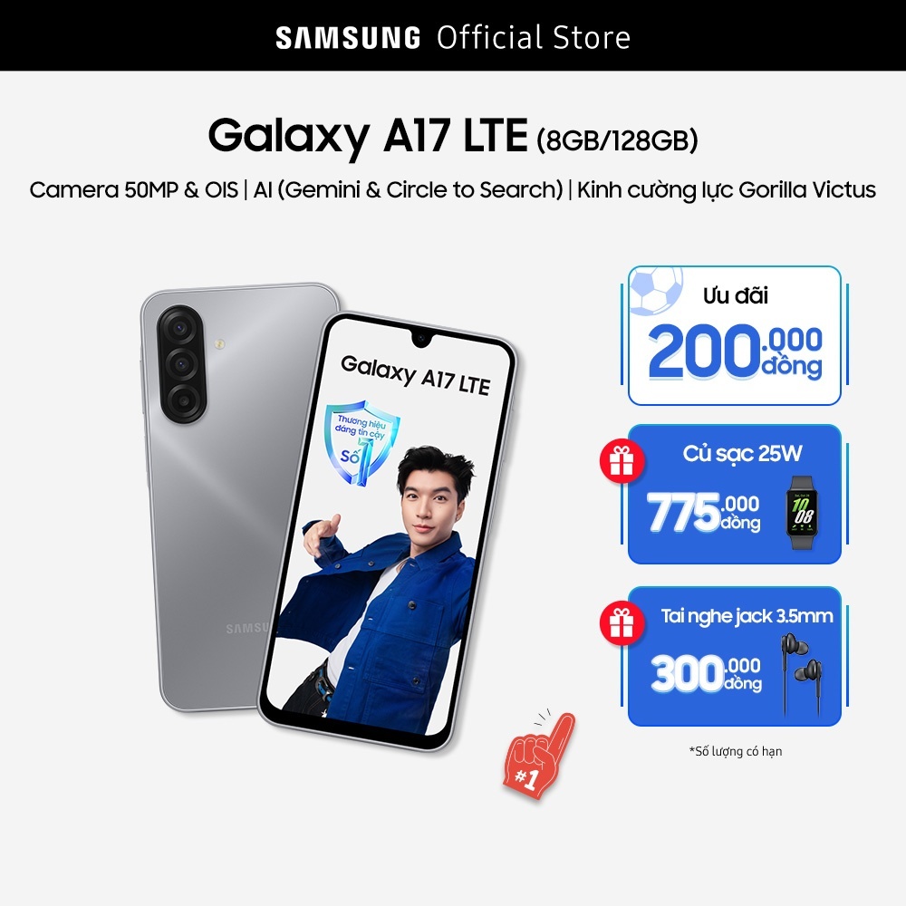 Điện Thoại Samsung Galaxy A17 LTE 8GB/128GB