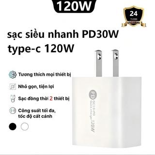 55Combo Sạc Nhanh 3 Món : Củ Sạc Nhanh 120w 4 Cổng,Cáp Sạc Nhanh 100w 3 Đầu, Cáp Sạc 4 Đầu (Cáp 4in1)