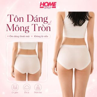 Quần lót nữ thun cotton mềm mại co giãn tốt - Quần chip nữ cạp vừa in chữ cá tính đáy may 2 lớp LY08