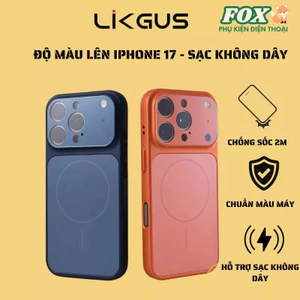 Ốp lưng Likgus phiên bản độ màu IPhone 17Promax sang trọng, mô phỏng chuẩn màu iPhone 17 cao cấp