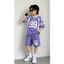 Bộ Đồ Thể Thao Nam Màu Tím Mã 99 Chất Vải Cotton Co Dãn Thấm Hút Mồ Hôi Tốt Phù Hợp Cho Mọi Hoạt Động Size 10-22kg