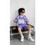 Bộ Đồ Thể Thao Nam Màu Tím Mã 99 Chất Vải Cotton Co Dãn Thấm Hút Mồ Hôi Tốt Phù Hợp Cho Mọi Hoạt Động Size 10-22kg
